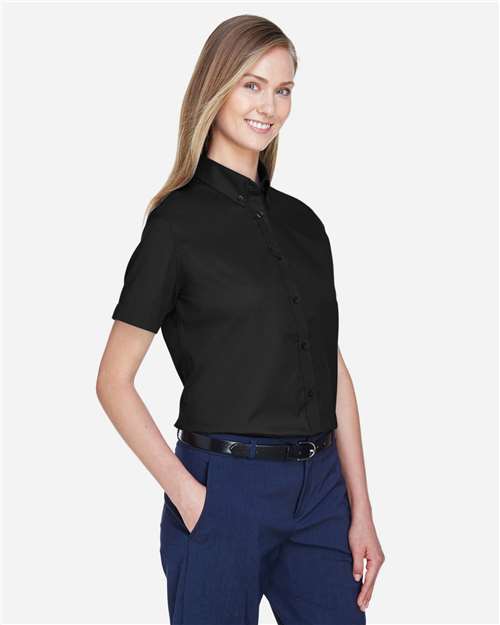 CORE365 Women's Optimum Short Sleeve Twill Shirt thumbnail 6