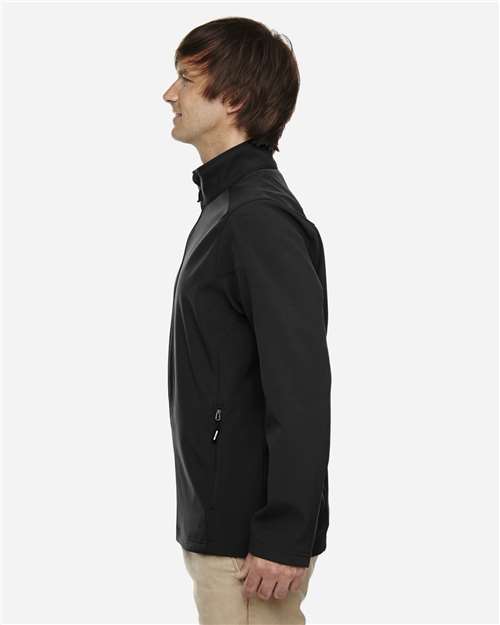 CORE365 Men's Tall Cruise Two-Layer Fleece Bonded Soft Shell Jacket thumbnail 5