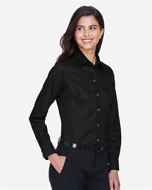 Devon & Jones Women's Crown Collection® Solid Stretch Twill Woven Dress Shirt thumbnail 6