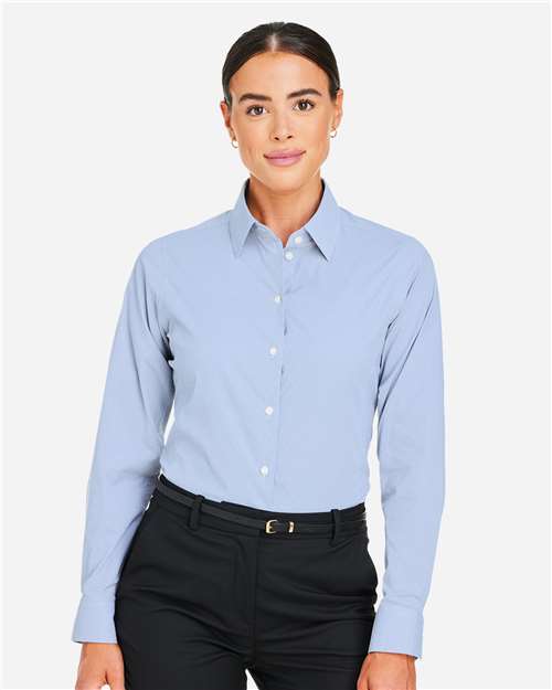 Devon & Jones Women's CrownLux Performance® Microstripe Dress Shirt thumbnail 2
