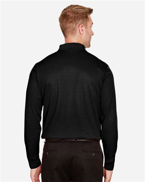 Devon & Jones Men's Tall CrownLux Performance® Plaited Long Sleeve Polo thumbnail 5