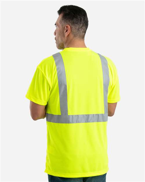 Berne Apparel Men's Tall Hi-Vis Class 2 Performance T-Shirt thumbnail 3