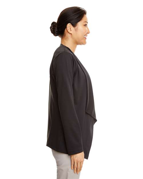 Devon & Jones Women's Perfect Fit™ Draped Open Cardigan Blazer thumbnail 4