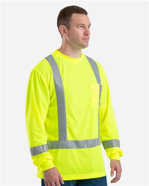 Berne Apparel Men's Hi-Vis Class 3 Performance Pocket T-Shirt thumbnail 5