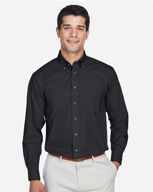Devon & Jones Men's Tall Crown Collection® Broadcloth Woven Dress Shirt thumbnail 2