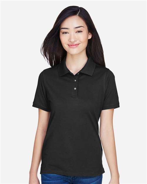 Harriton Women's Easy Blend Polo thumbnail 2