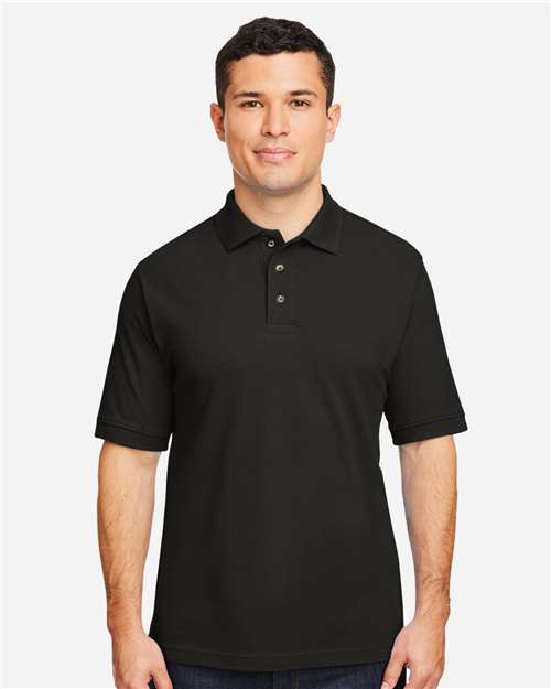 Harriton Men's Pique Polo thumbnail 2