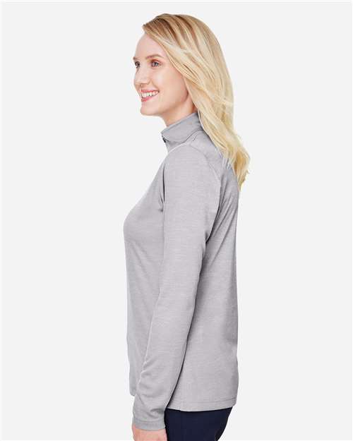 Team 365 Women's Zone Sonic Heather Performance Quarter-Zip Pullover thumbnail 6