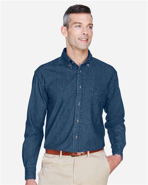 Harriton Men's Denim Shirt thumbnail 2