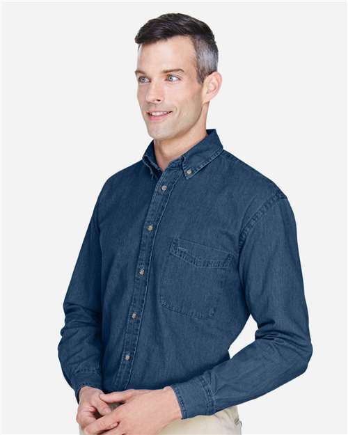 Harriton Men's Denim Shirt thumbnail 6