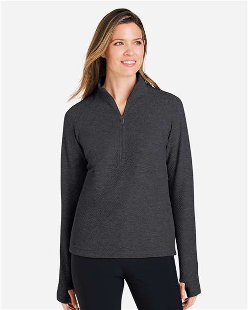 North End Women's Spirit Textured Quarter-Zip Pullover thumbnail 2