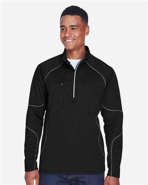 North End Men's Catalyst Performance Fleece Quarter-Zip Pullover thumbnail 2