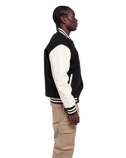 Shaka Wear Unisex Letterman Jacket thumbnail 4