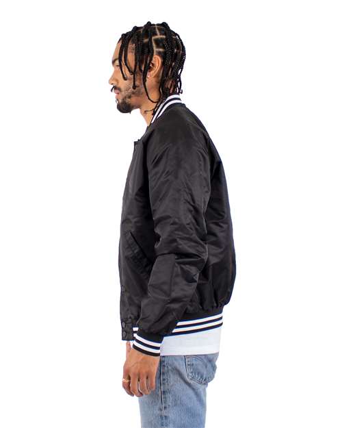 Shaka Wear Unisex Varsity Bomber Jacket thumbnail 4