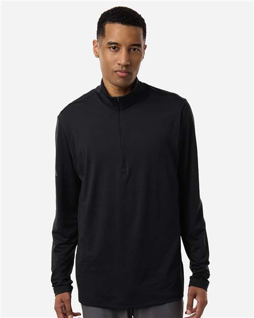 Adidas Men's Textured Stripe Quarter-Zip Pullover thumbnail 2