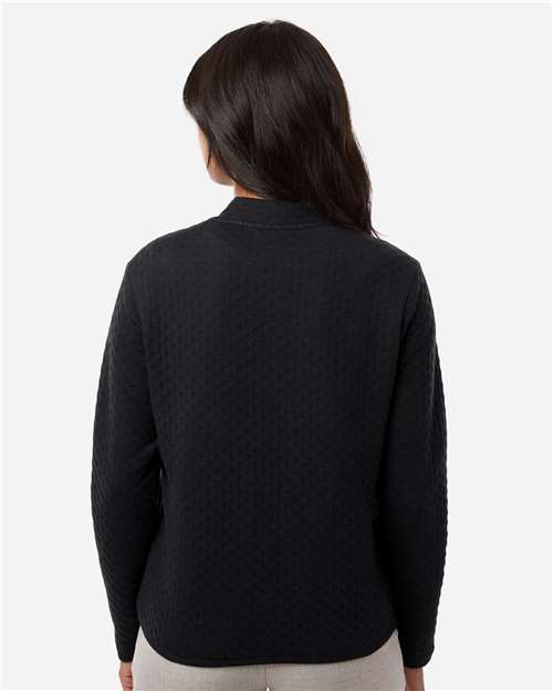 Devon & Jones Women's Berkeley Textured Full-Zip Jacket thumbnail 5
