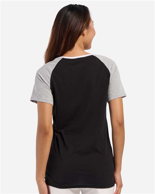Boxercraft Women's Colorblocked V-Neck T-Shirt thumbnail 5