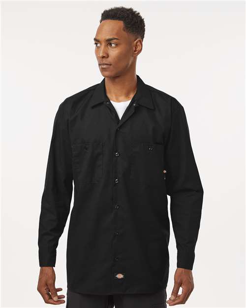 Dickies Men's Industrial Long Sleeve Work Shirt thumbnail 2