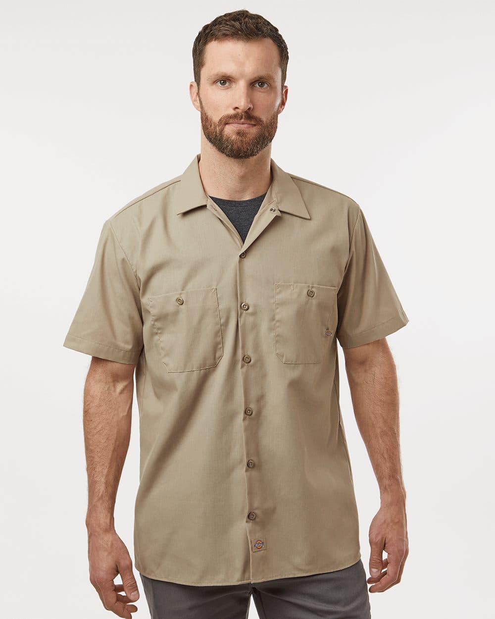 Dickies Men's Industrial Short Sleeve Work Shirt