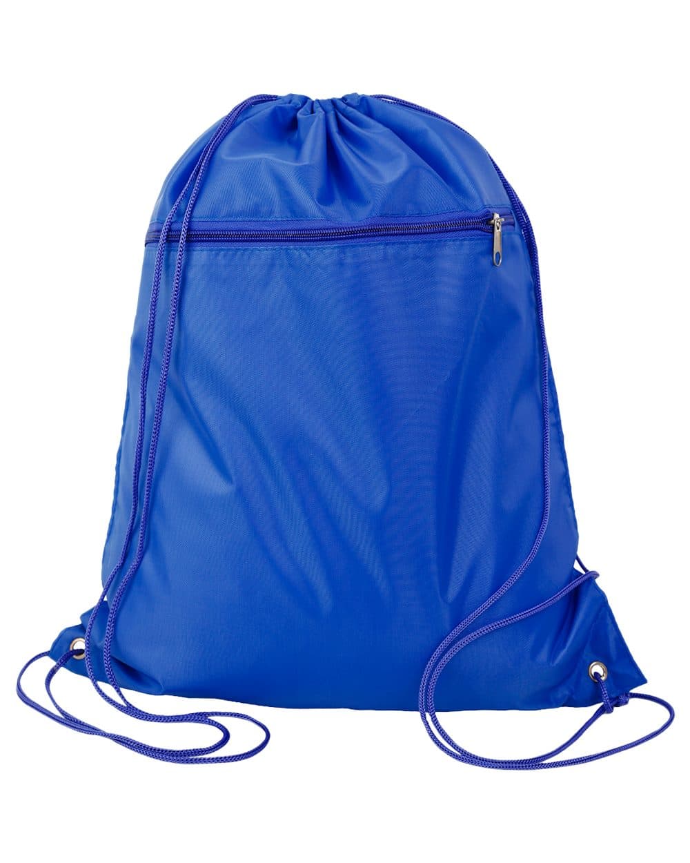 Q-Tees Polyester Drawstring Backpack