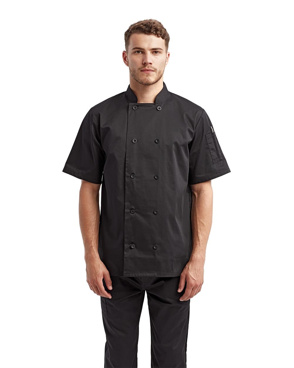 Artisan Collection by Reprime Unisex Short Sleeve Recycled Chef Coat