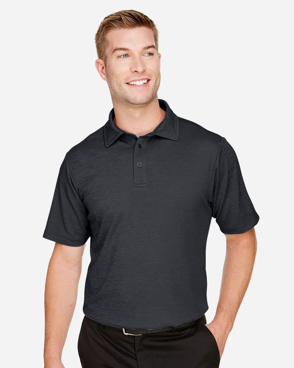 Devon & Jones Men's CrownLux Performance® Address Mélange Polo