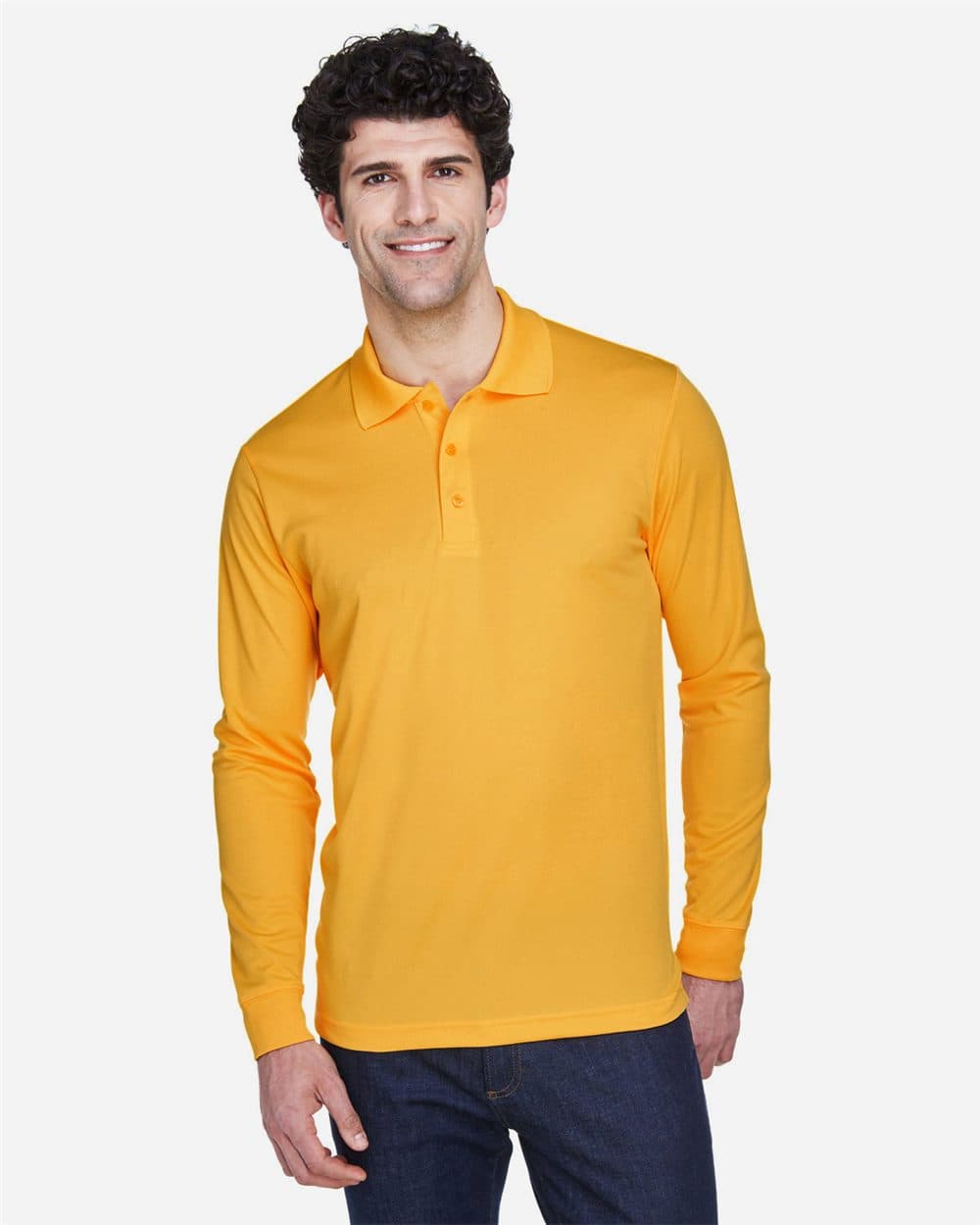 CORE365 Men's Pinnacle Performance Long Sleeve Piqué Polo
