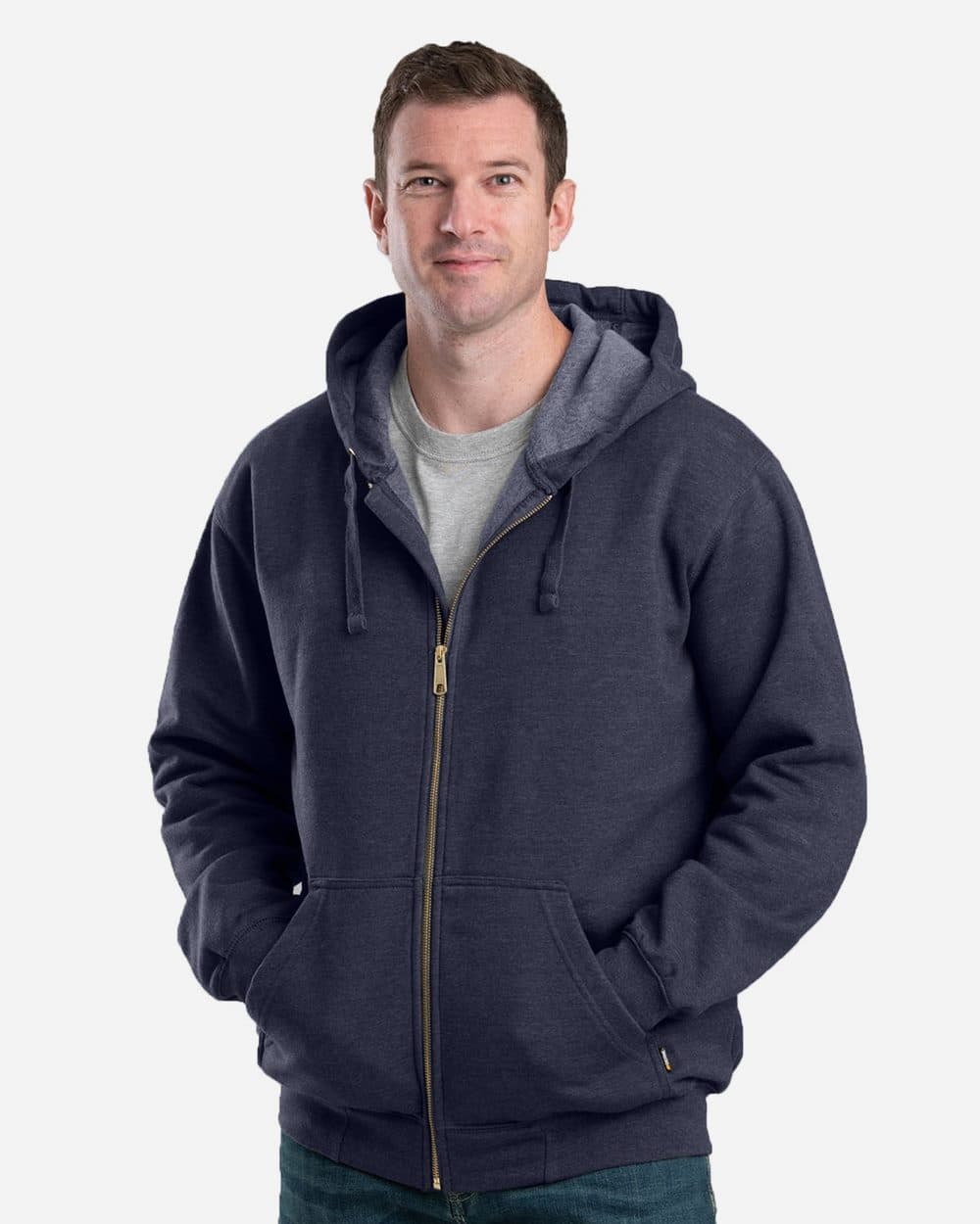 Berne Apparel Men's Heritage Full-Zip Hooded Sweatshirt