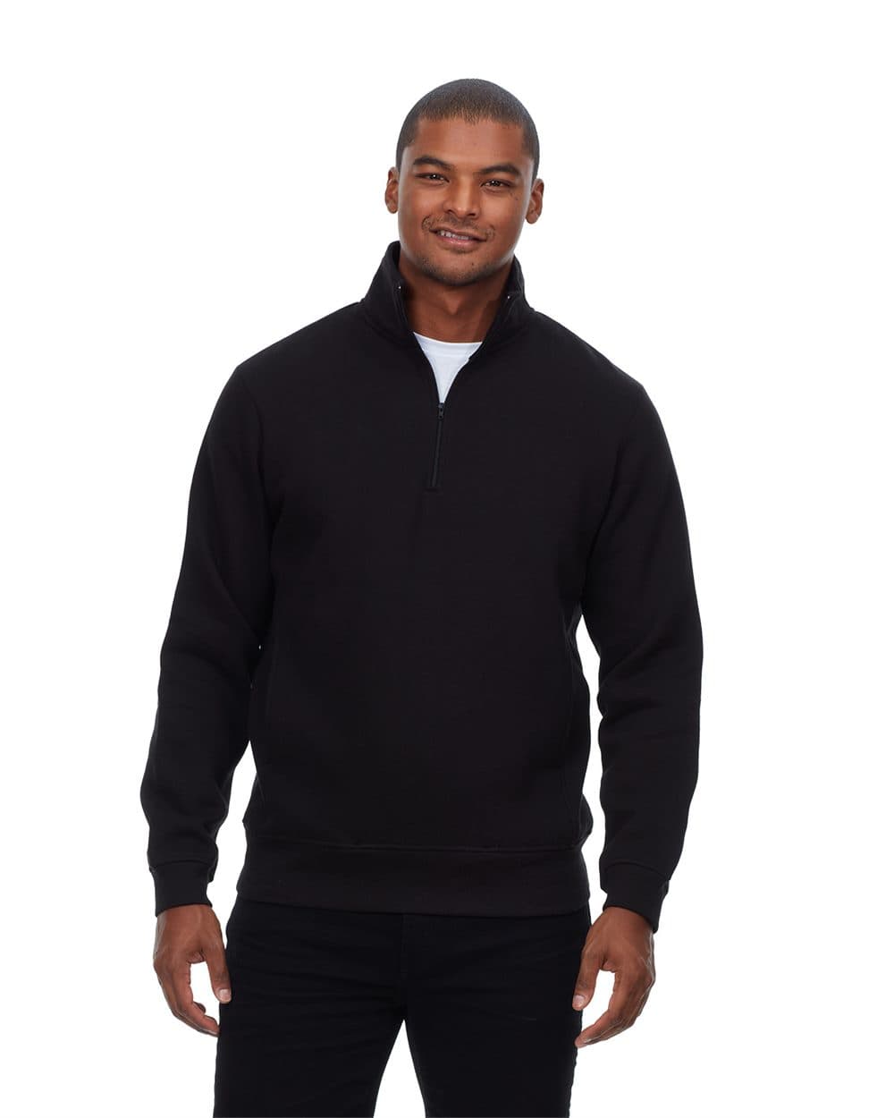Threadfast Apparel Unisex Ultimate Fleece Quarter-Zip Sweatshirt