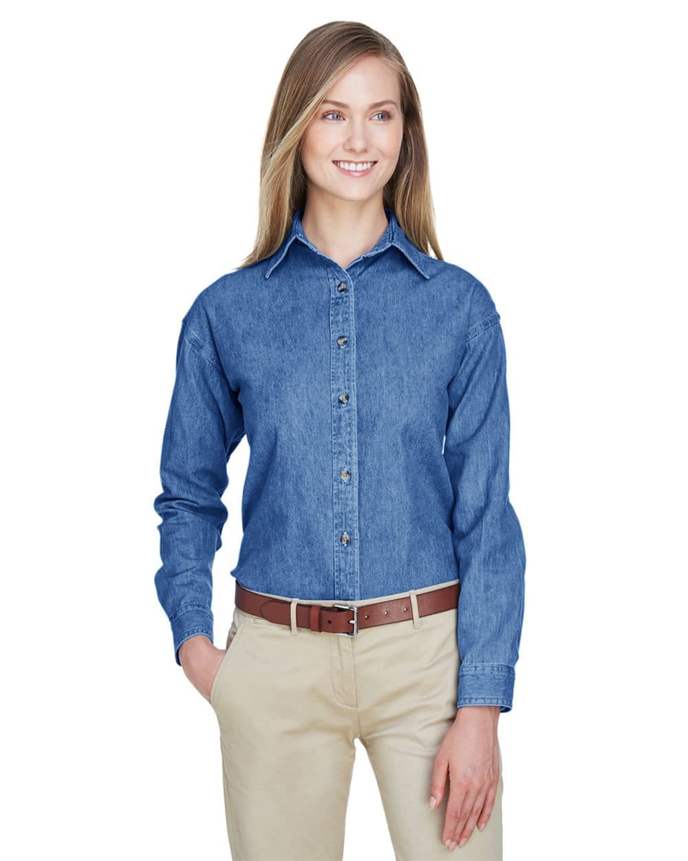 UltraClub Women's Cypress Denim