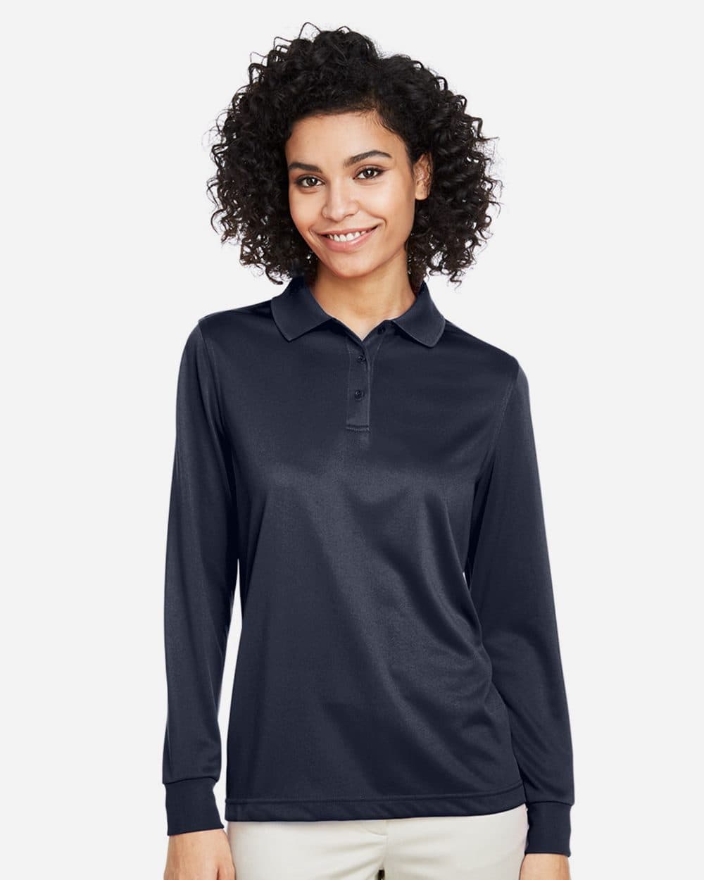 Harriton Women's Advantage Snag Protection Plus IL Long Sleeve Polo