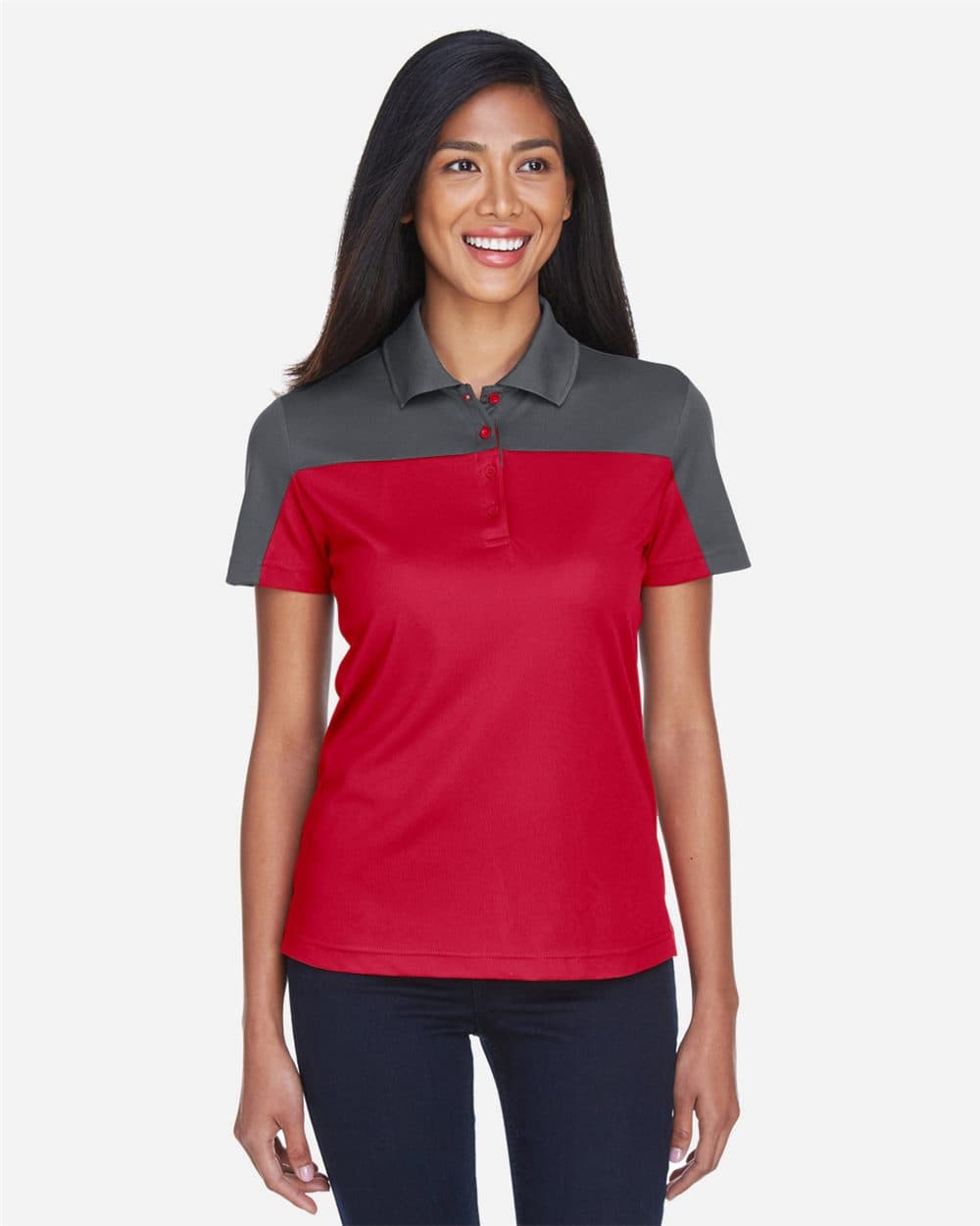 CORE365 Women's Balance Colorblock Performance Piqué Polo