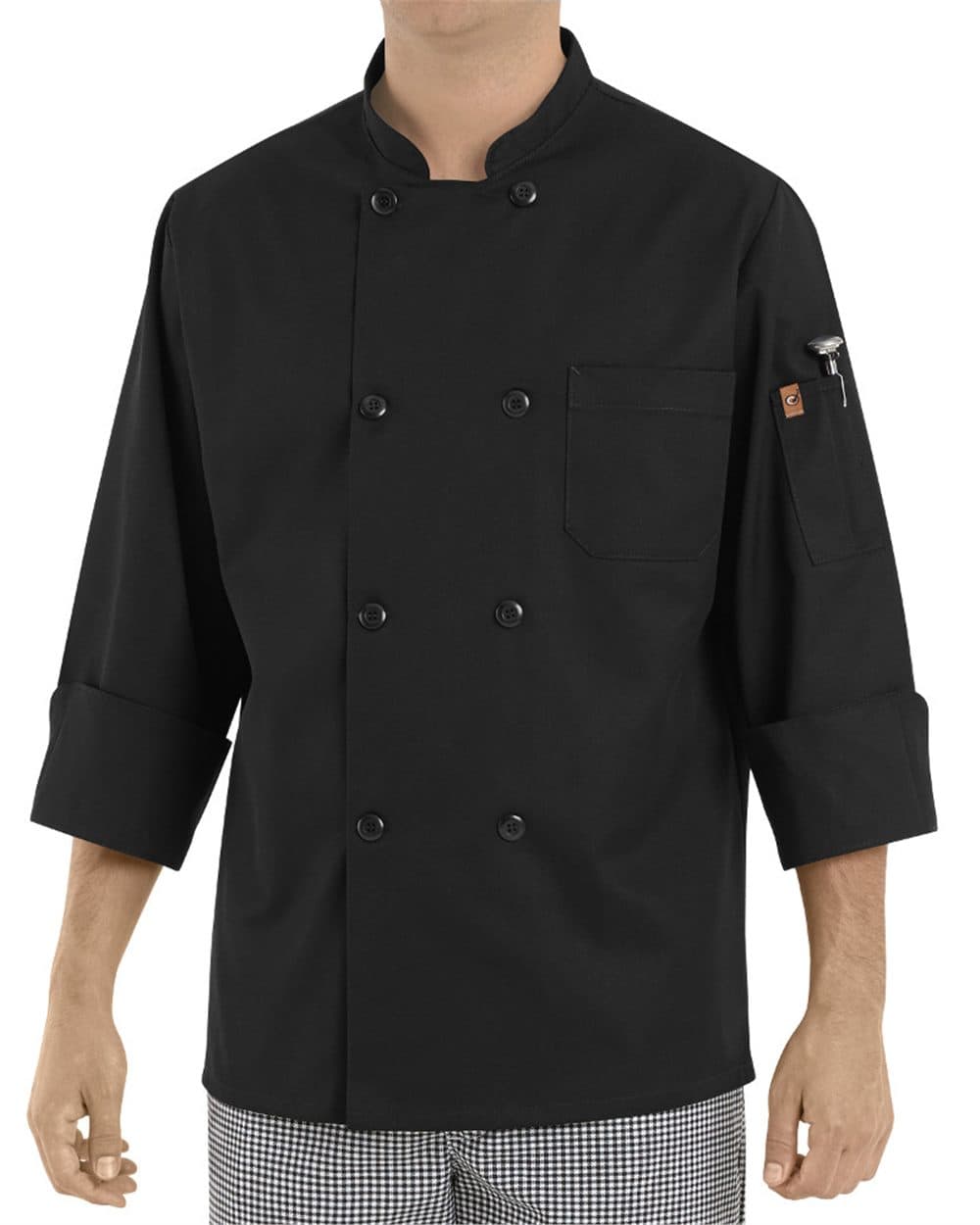 Chef Designs Black Traditional Chef Coat