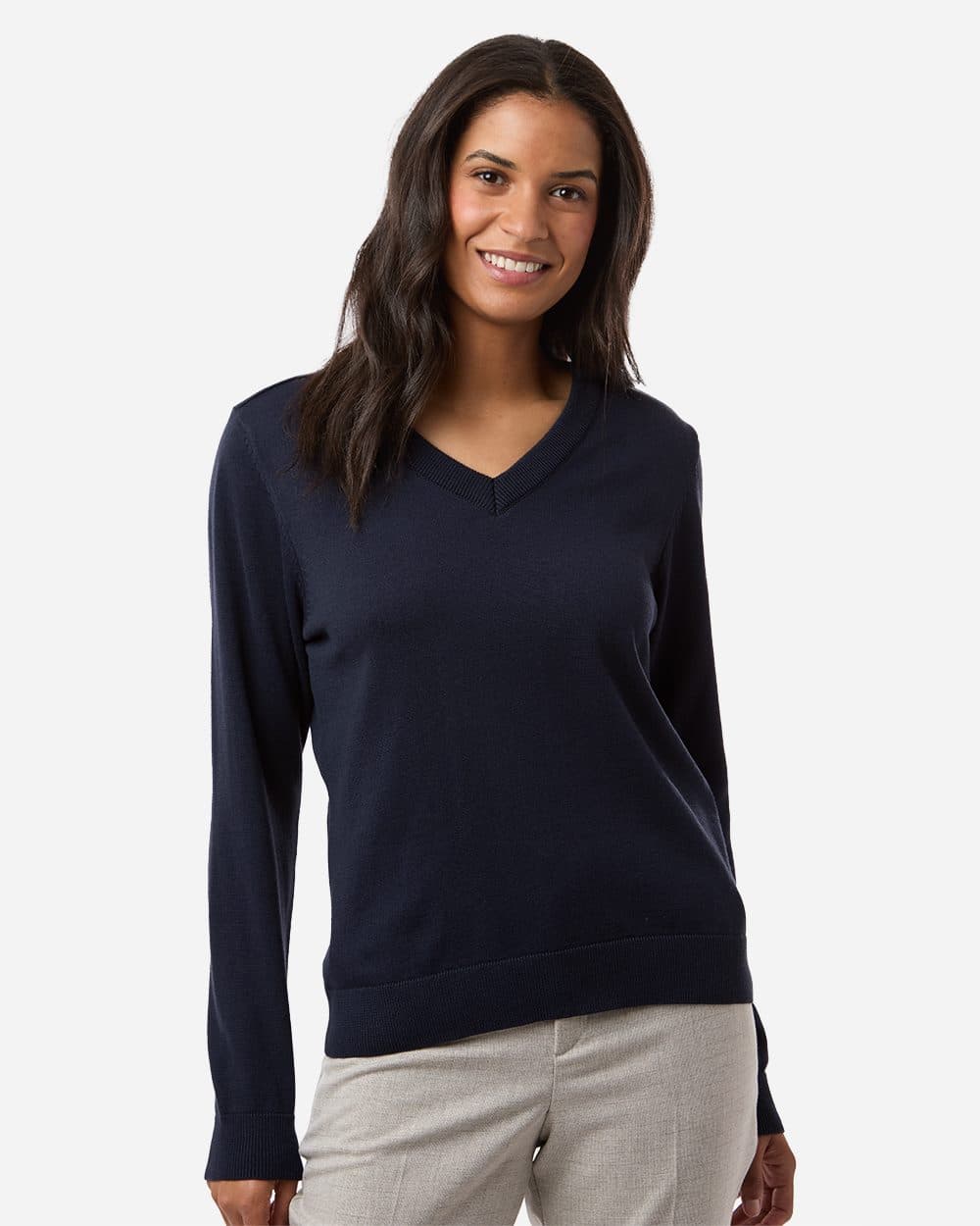 Devon & Jones Women's New Classics V-Neck Sweater