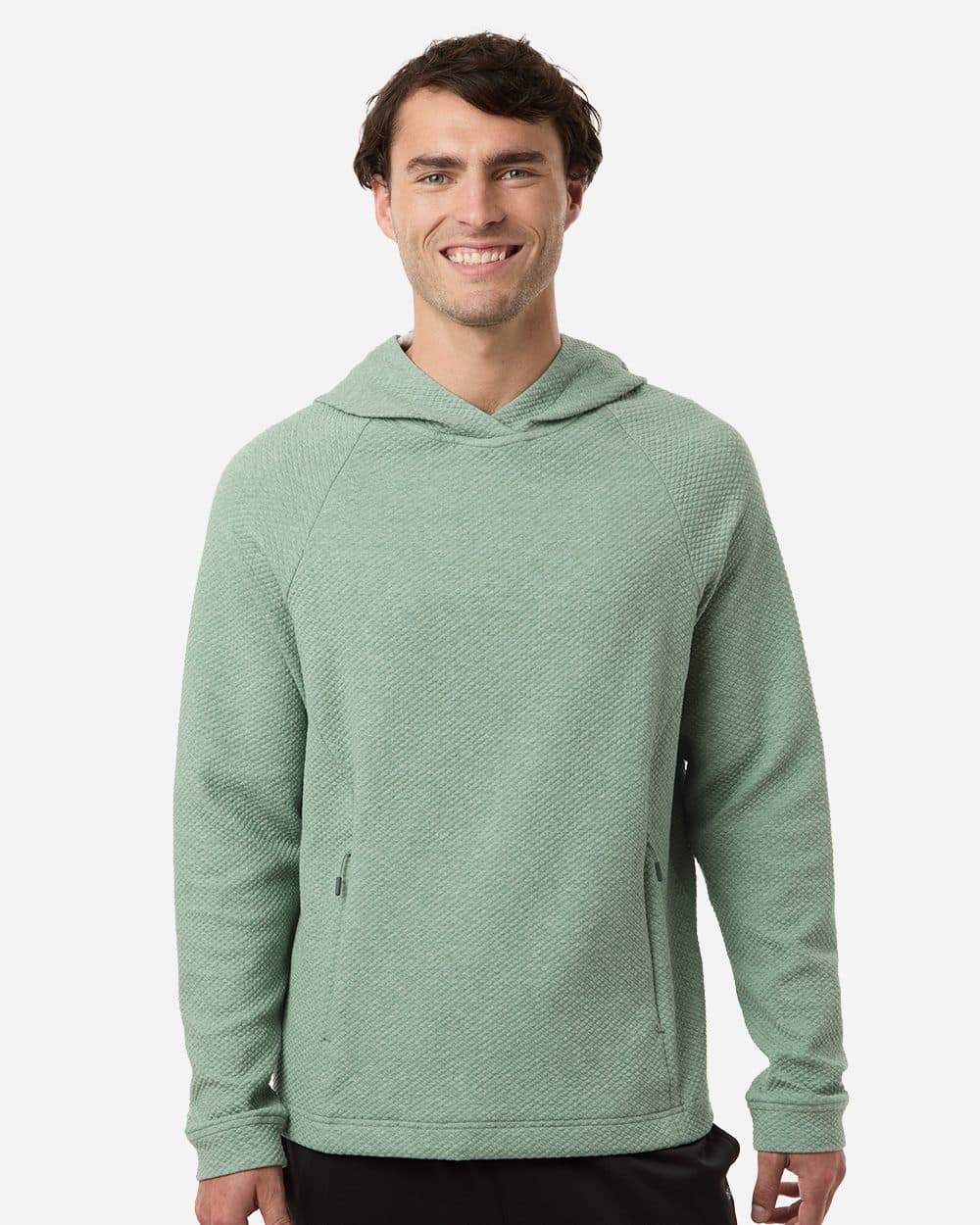 North End Men's Spirit Textured Hooded Pullover