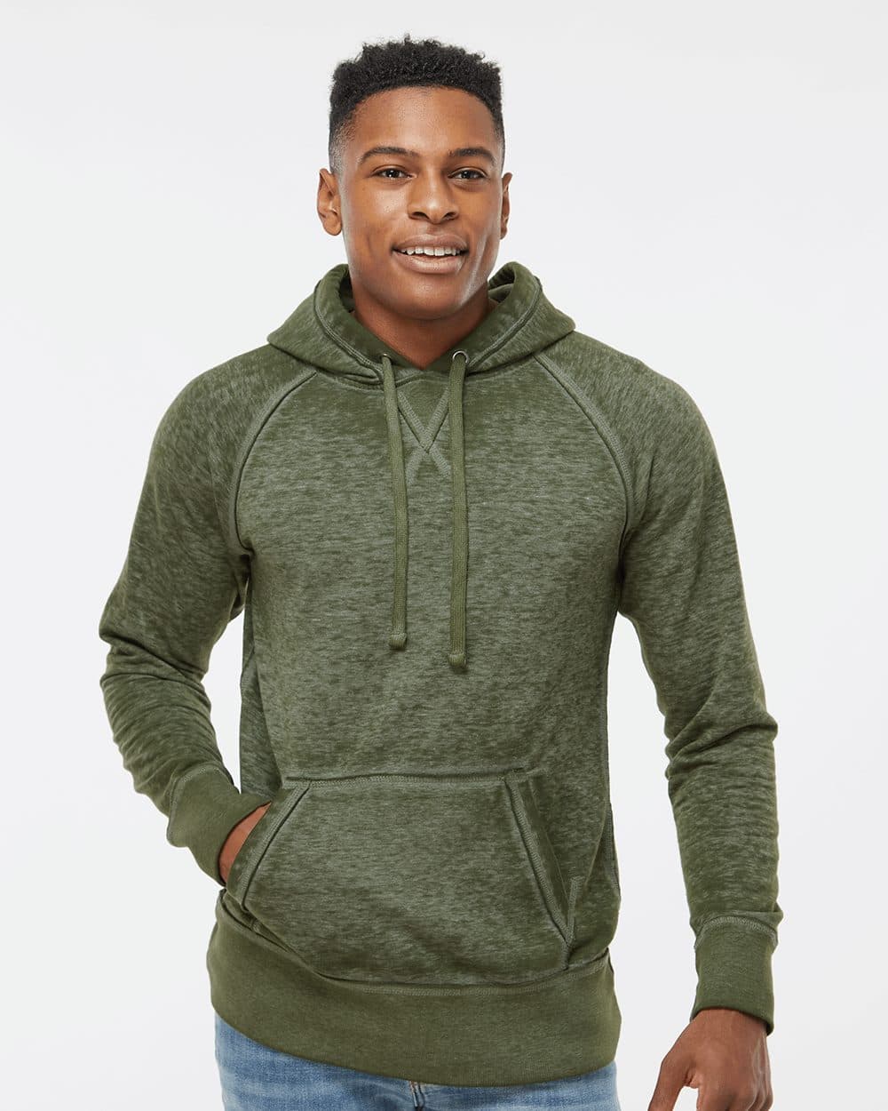 J. America Men's Vintage Zen Fleece Hooded Sweatshirt