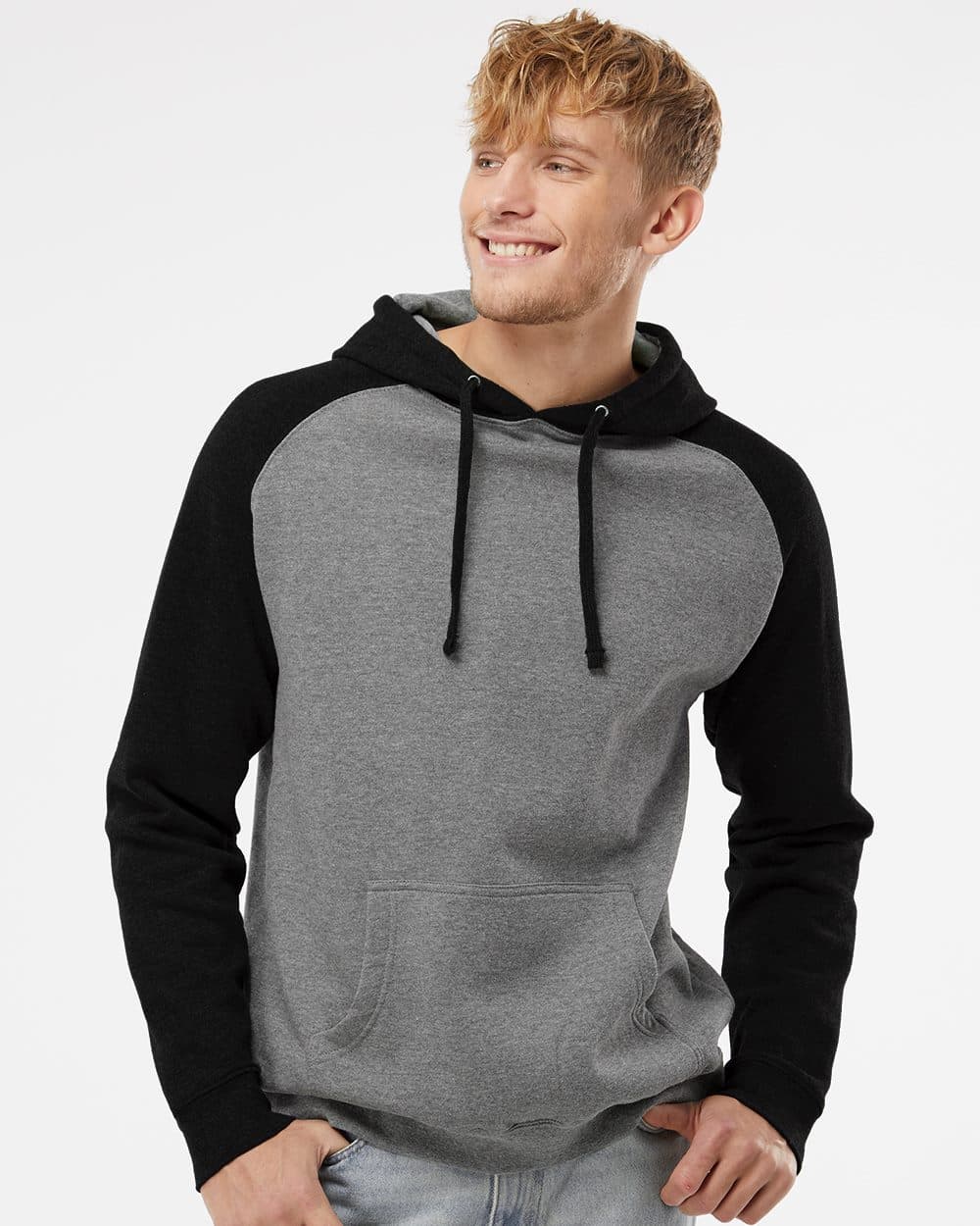 Independent Trading Co. Unisex Raglan Hooded Sweatshirt