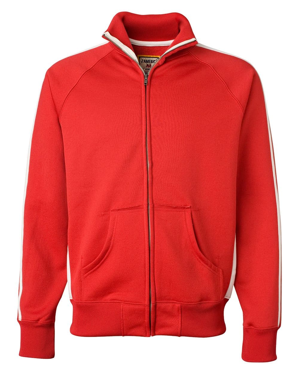 J. America Men's Vintage Polyester Fleece Track Jacket