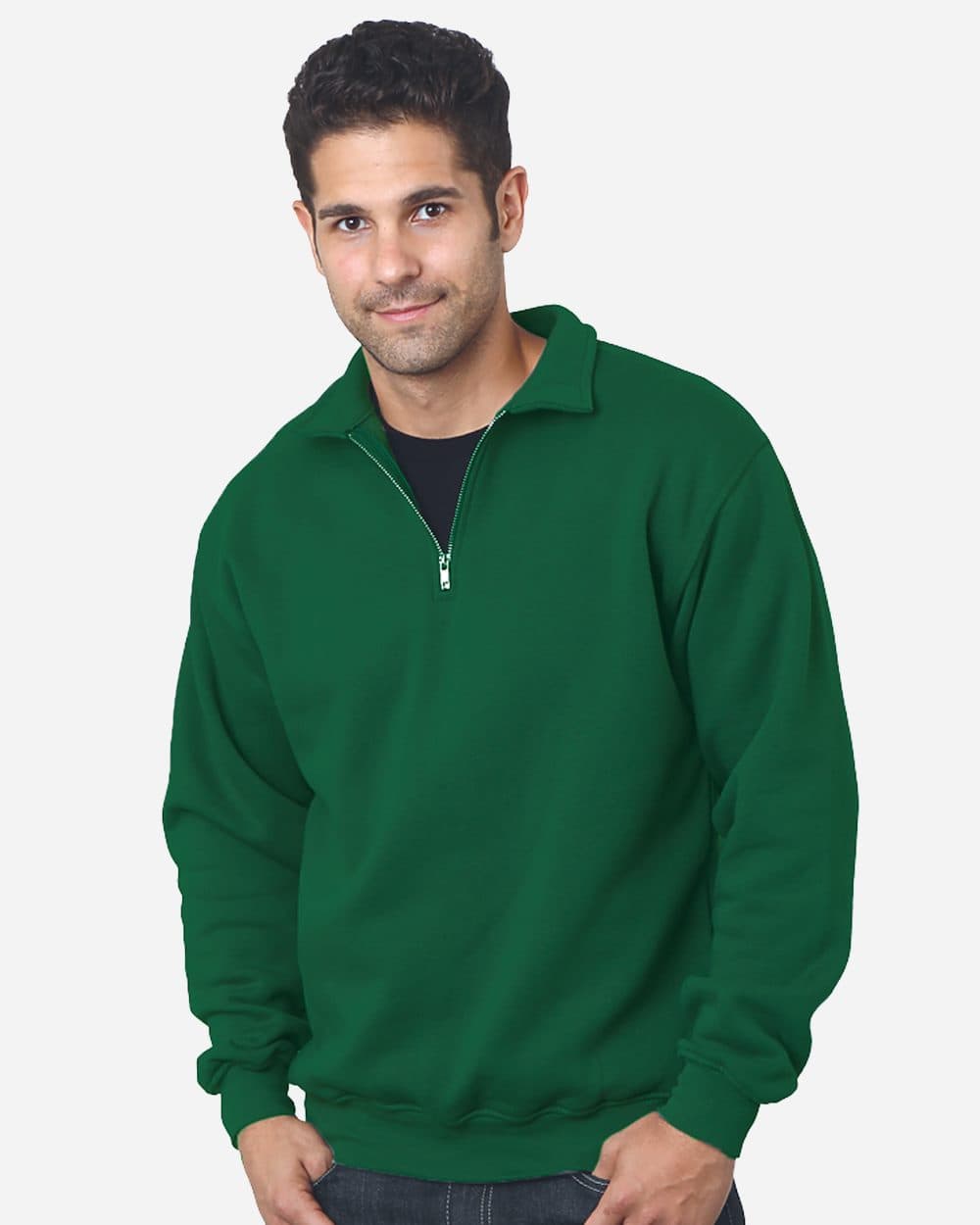 Bayside Unisex USA-Made Quarter-Zip Sweatshirt