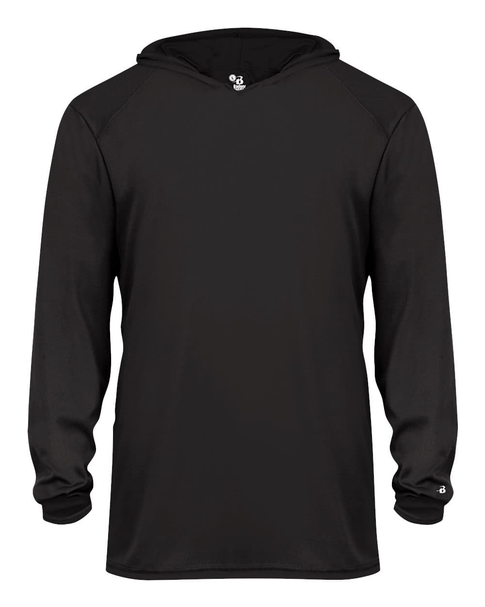 Badger Youth B-Core Long Sleeve Hooded T-Shirt