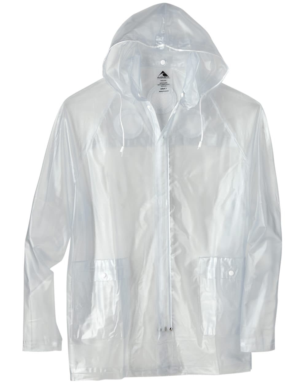 Augusta Sportswear Men's Clear Hooded Rain Jacket
