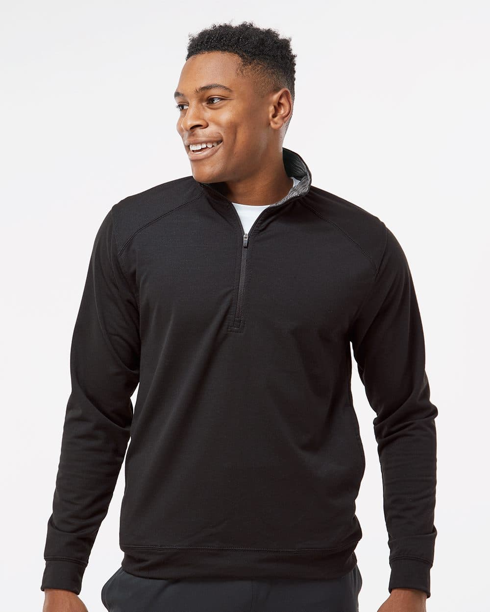 J. America Men's Omega Stretch Quarter-Zip Pullover