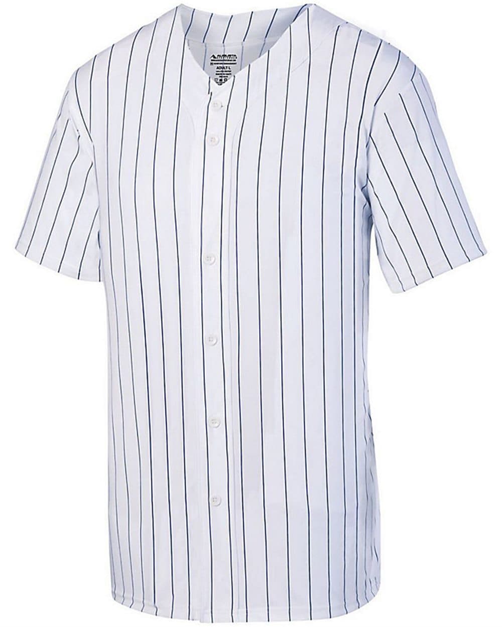 Augusta Sportswear Youth Pinstripe Full Button Baseball Jersey