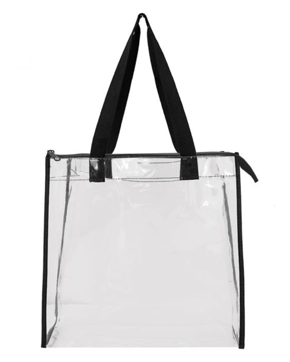 OAD OAD Clear Zippered Tote with Full Gusset