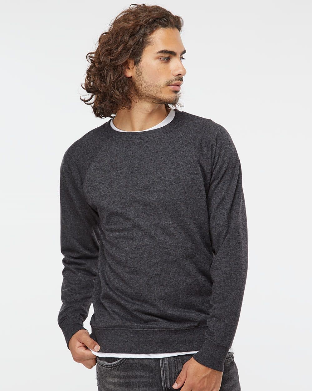 Independent Trading Co. Unisex Icon Lightweight Loopback Terry Crewneck Sweatshirt