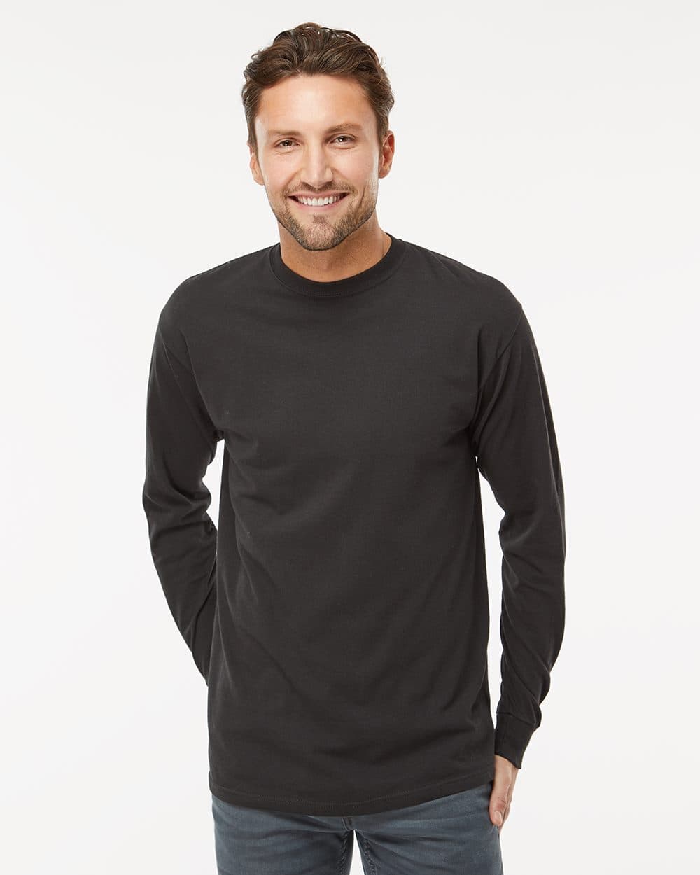 M&O Unisex Gold Soft Touch Long Sleeve T-Shirt