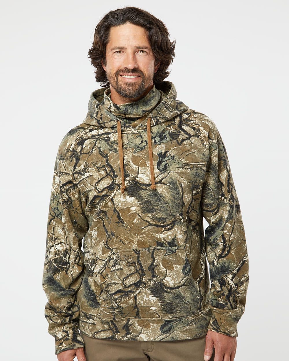 J. America Men's Gaiter Fleece Hooded Sweatshirt
