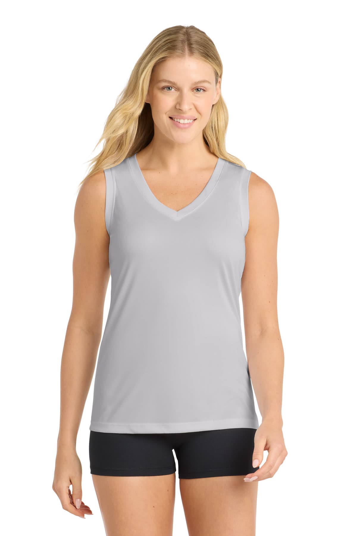 Sport-Tek ® Women's Sleeveless PosiCharge ® Competitor™ V-Neck Tee. LST352 thumbnail 4