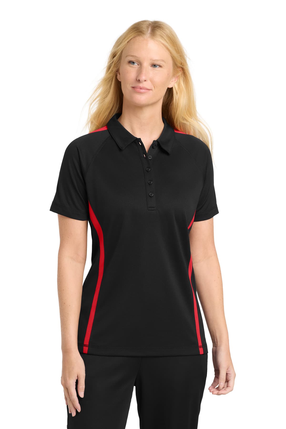 Sport-Tek ® Women's PosiCharge ® Micro-Mesh Colorblock Polo. LST685