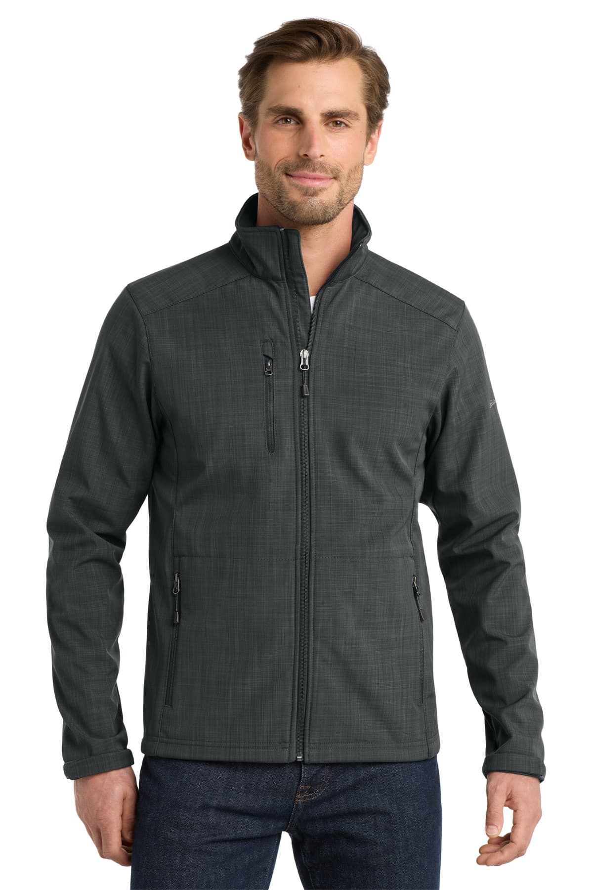Eddie Bauer ® Shaded Crosshatch Soft Shell Jacket. EB532 thumbnail 6